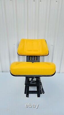 Yellow Tractor Suspension Seat, John Deere OEM