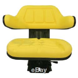 Yellow Wrap Back Tractor Suspension Seat John Deere 1020, 1530, 2020, 2030 #we
